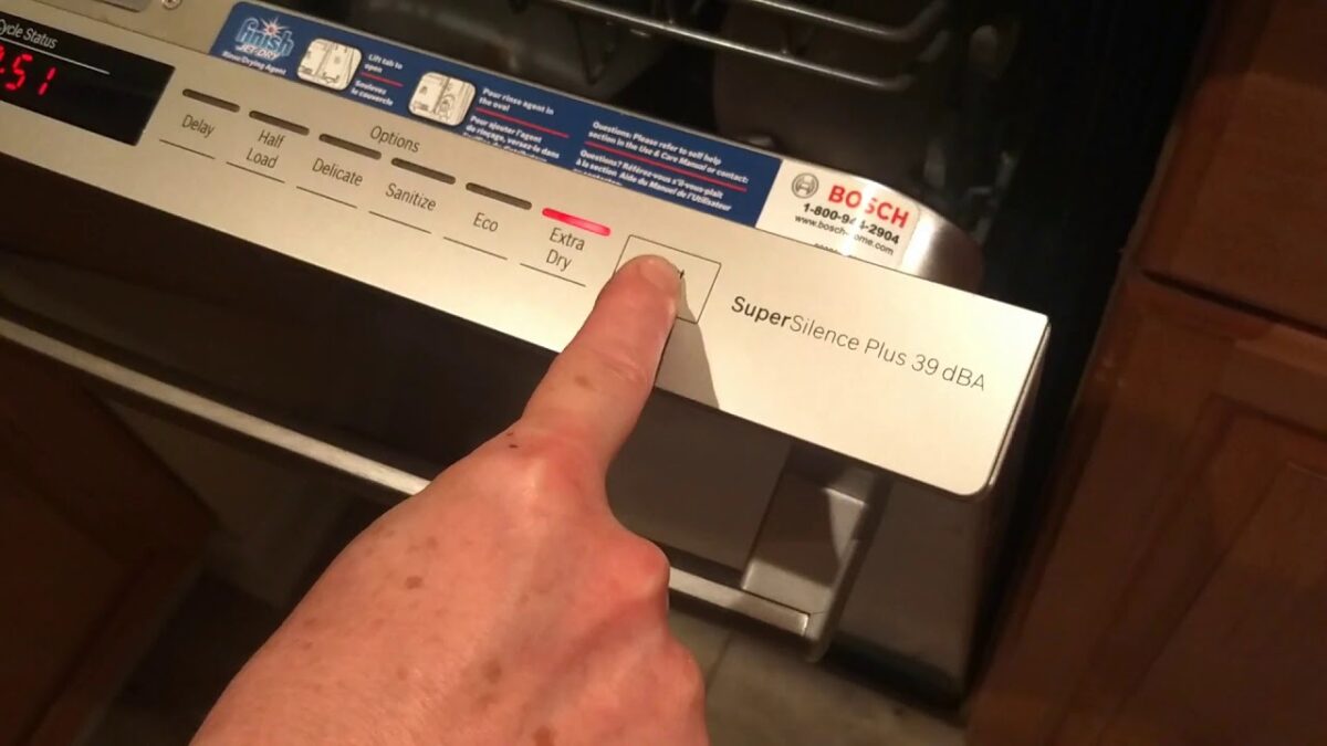 bosch dishwasher reset buttons