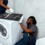 how to pull a washing machine out