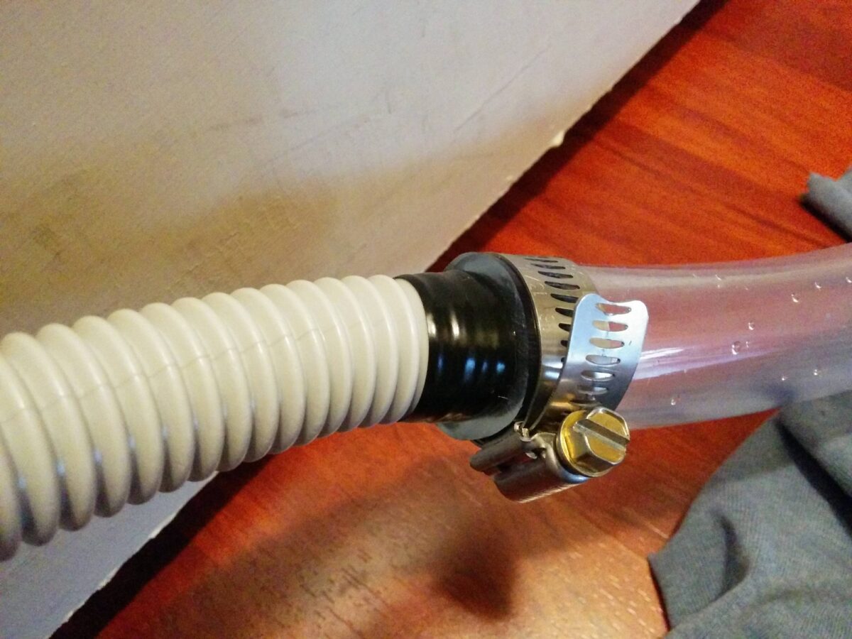 extending a washing machine drain hose