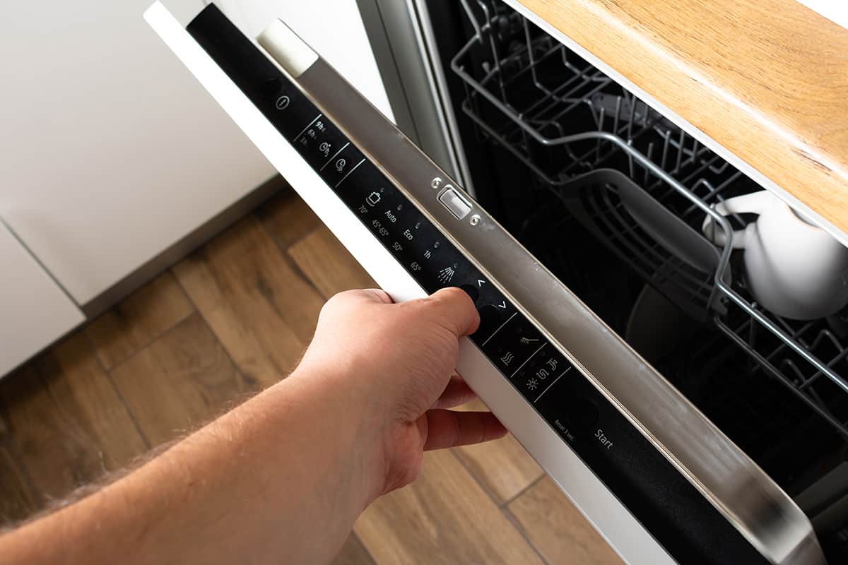 why is the dishwasher door beeping